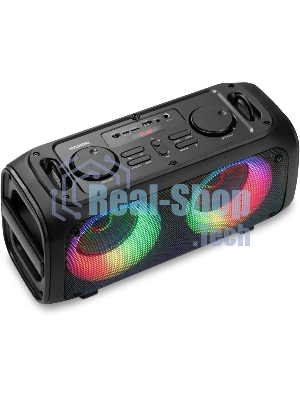 Колонка портативная Hyundai H-PS1030 черный/черный 40 Вт 2.0 BT 10м 3600mAh