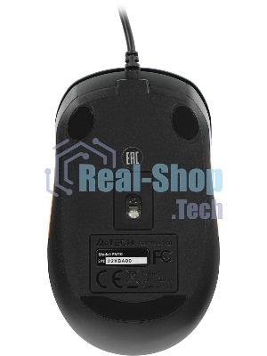Комплект клавиатура+мышь A4Tech FStyler F1010 проводной, USB, 1600 DPI, чёрный/оранжевый
