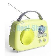 Радиоприемник СИГНАЛ БЗРП Fresh РП-343 зеленый, УКВ 87,5-108МГц, DC5В,акб,BT/USB/AUX 10125