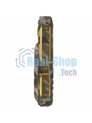Мобильный телефон BQ 2430 Tank Power камуфляж/золотистый