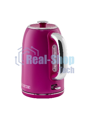Чайник электрический Galaxy Line GL 0346, малиновый джем, металл, 2200 Вт, 1.7 л