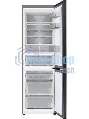 Холодильник Samsung RB34C7B5EB1/EF черный мат. двухкамерный 230/114л морозилка снизу, No Frost