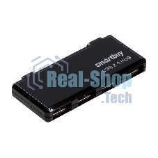 USB-концентратор Smartbuy SBHA-6110-K, USB 2.0, USB 4 порта, USB