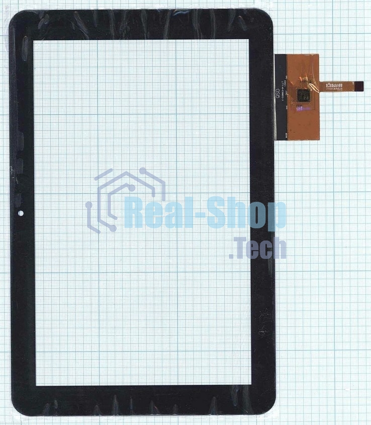 Сенсорное стекло (тачскрин) QSD E-C100013-04, черное
