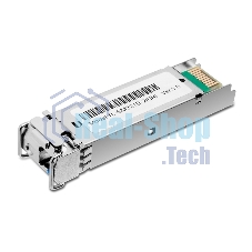 Модуль TP-Link SFP 1000Base-BX WDM Bi-Directional SFP module, TX: 1310 nm and RX: 1550 nm, 1 LC Simplex port, up to 2 km transmission distance in 9/125 μm SMF (Single-Mode Fiber), Supports Digital Diagnostic Monitoring (DDM).