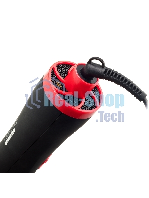 Фен-щетка BRAYER BR3133RD черный/красный, 1000 Вт, 40 мм