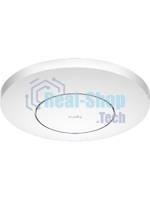 Точка доступа Cudy AC1200 Dual Band Gigabit Ceiling Mount Access Point, MT7621DAN+MT7613B+MT7603E, 867Mbps at 5GHz + 300Mbps at 2.4GHz, 1 x GbE RJ45 Port, Support 12V DC or 802.3af PoE or Passive PoE, Internal Antennas, 48V passive PoE adapter included, Cudy Mesh Support