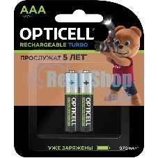 Аккумулятор Opticell Turbo 6080003 AAA NiMH 970mAh (2шт) блистер