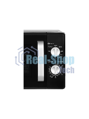 Микроволновая печь HOME HMG207DB черный, 20 л, 700 Вт, переключатели - поворотный механизм