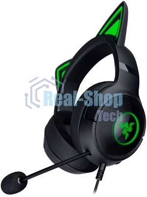 Гарнитура Razer Kraken Kitty V2 чёрный, проводная, USB, подсветка