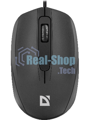 Мышь проводная Defender Alpha MB-507 черный, 1000 dpi, USB, кнопки - 3