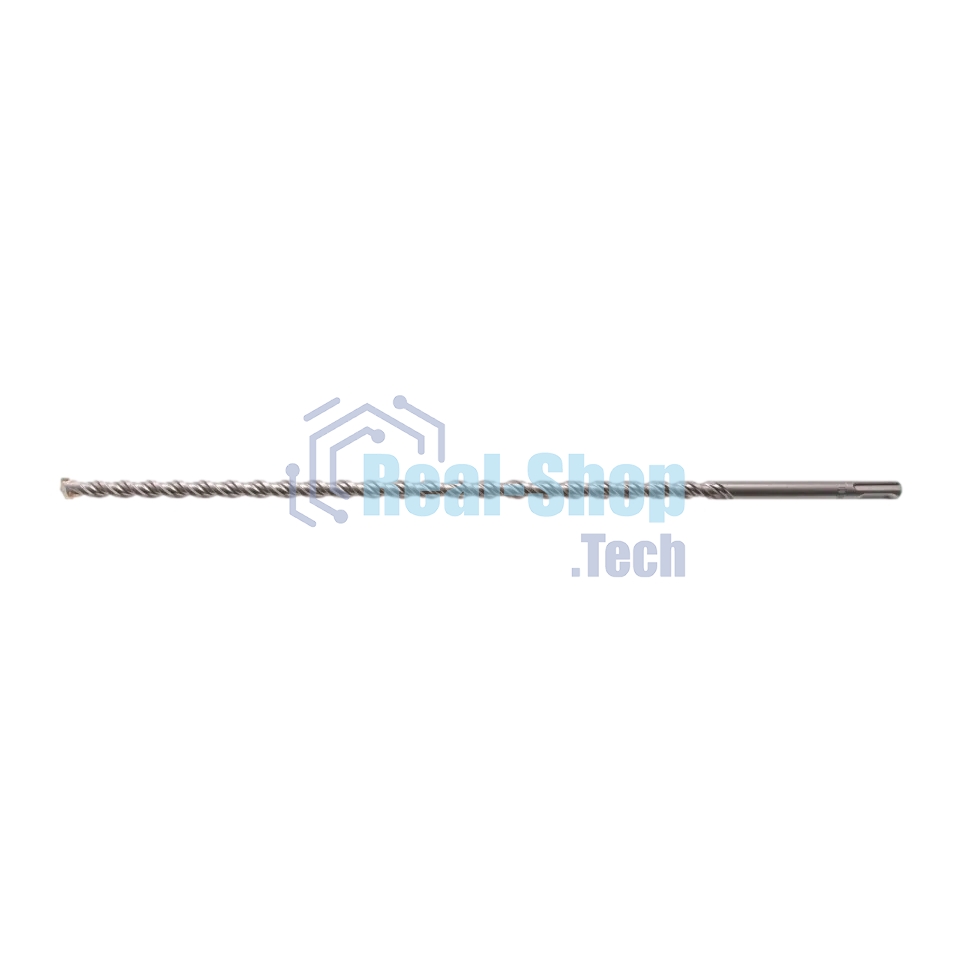Бур по бетону Denzel двойная спираль, Cobalt W-tip, 12x460 мм, SDS PLUS