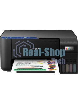 МФУ струйное Epson EcoTank L3252/А4/цветная печать/до 5-10 стр. в мин./лоток подачи 100 л./черный (C11CJ67423) (L3252)