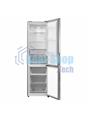 Холодильник General Electronics GE-ID401s серый двухкамерный 256/104л морозилка снизу, No Frost