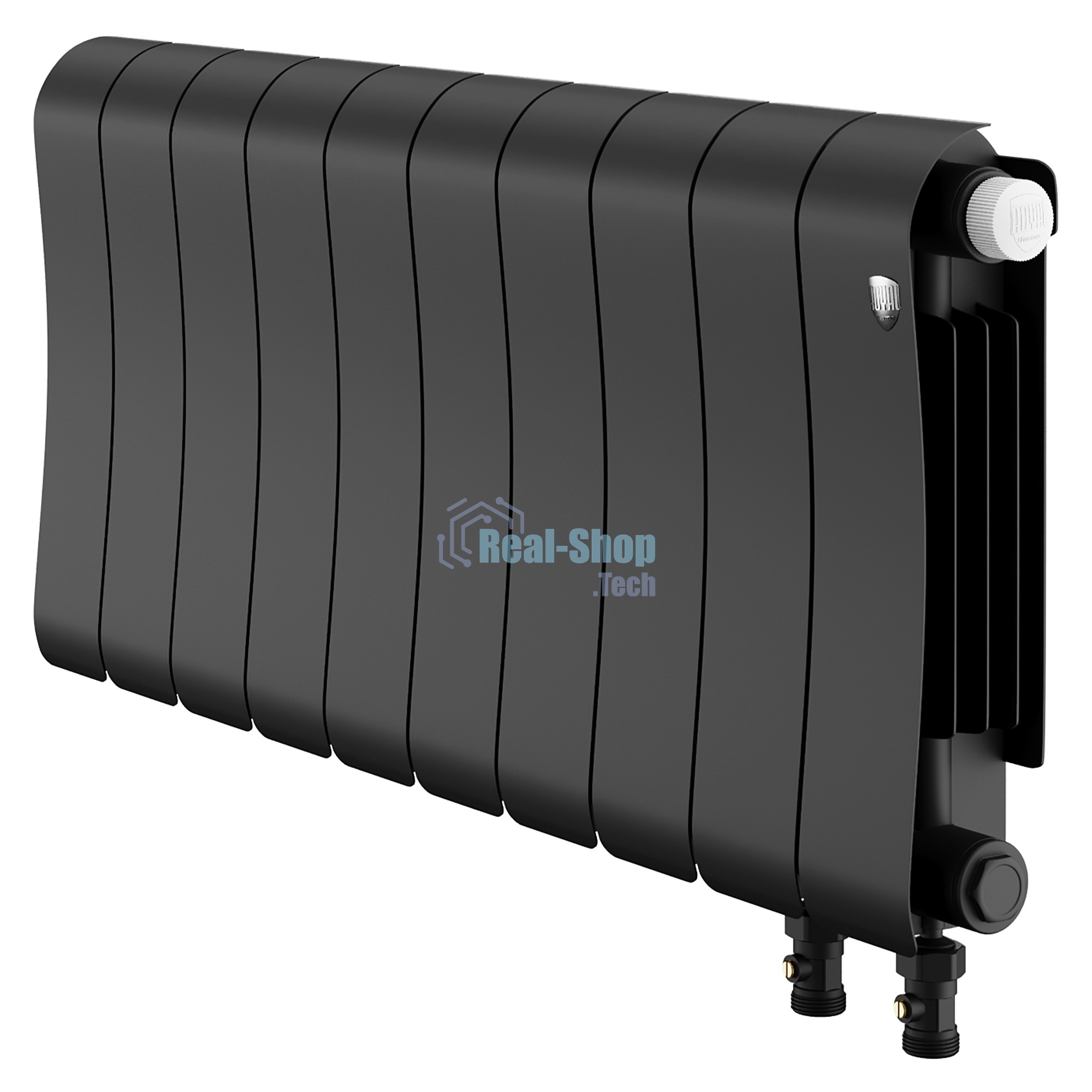 Радиатор биметаллический Royal Thermo Infinity 300 Noir Sable VR80 - 10 секц.