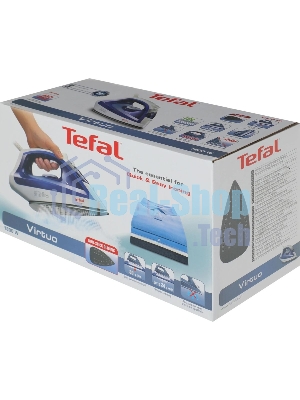 Утюг Tefal FV1711E0 синий/белый, 1800 Вт, 20 г/мин, 80 г/мин, 200 мл