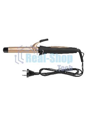 Щипцы для завивки волос BBK BST2501 черный/шампань, 25 мм, 200 °C, 1 режим