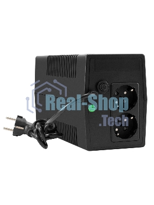 Источник бесперебойного питания ExeGate Smart LB-450.LCD.AVR.2SH (450VA/270W, LCD, AVR, 2*Schuko, батарея 12V 4.5Ah, Black)