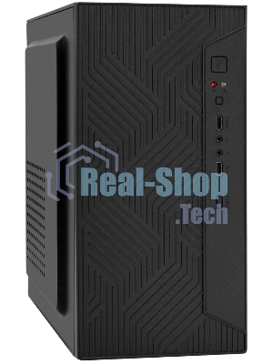 Компьютерный корпус Minitower ExeGate BAA-303-AA500 (mATX, БП AA500 с вент. 8см, 2хUSB, HD Audio, черный)
