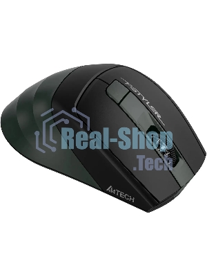 Мышь беспроводная A4Tech Fstyler FB35S темно-зеленый/черный, 2000 dpi, радиоканал, Bluetooth, USB, кнопки - 5