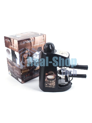Кофеварка рожковая Endever Costa-1050 черный/стальной, исп. кофе - молотый, 0,2 л, 900 Вт, 5 бар
