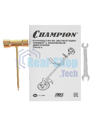 Триммер бензиновый Champion T444S-2, 2,2 л.с.