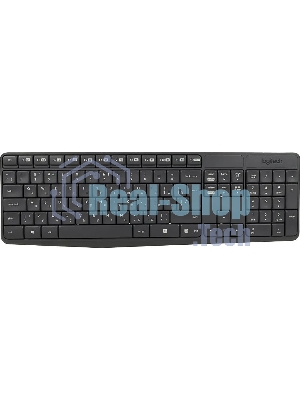 Комплект клавиатура+мышь Logitech MK235 беспроводной, USB, 1000 DPI, серый