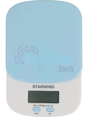 Весы кухонные Starwind SSK2156 макс. вес: 2 кг, голубой