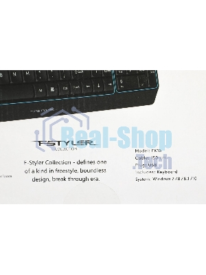Клавиатура проводная A4Tech Fstyler FK15, USB, черный