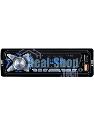 Автомагнитола Digma MCP-227B, 1 DIN, Bluetooth, USB Type-A, AUX, пульт ДУ