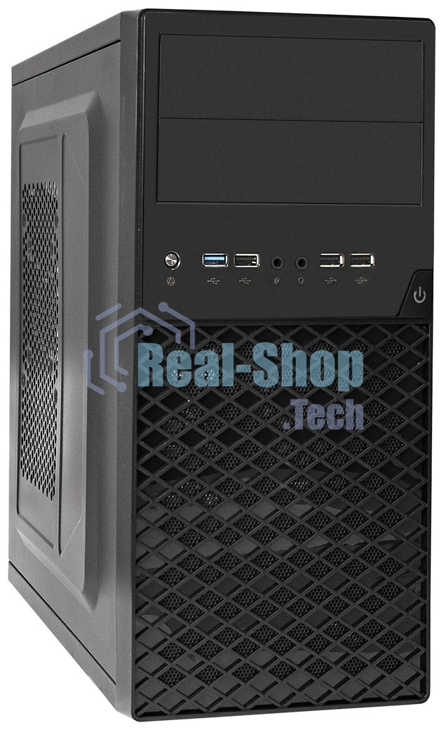Компьютерный корпус Minitower ExeGate BA-203U-UNS400 (mATX, БП UNS400 с вент. 12см, 3хUSB+1хUSB 3.0, аудио, черный)