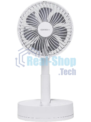Вентилятор Centek CT-5043 белый, настольный, 8.5 Вт, 4 скорости, 15 см