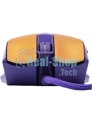 Мышь проводная A4Tech Bloody L65 Max желтый/фиолетовый, 12000 dpi, USB, кнопки - 7