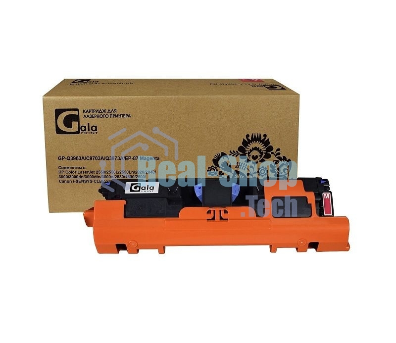 Картридж лазерный GalaPrint GP-Q3963A/C9703A/Q3973A/EP-87 (№122A) Magenta (4000 стр) для HP Color LaserJet 2550/2550L/2550Ln/2820/2840/3000/3000dn/3000dtn/3000n/2830/1500/2500/Canon i-SENSYS CLBP-2410