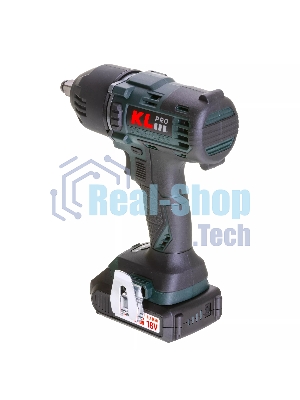 Профессиональный бесщеточный гайковерт аккумуляторный KLPRO KLSS18BH-20 (18В, Li-ion-2шт, 2.0А·ч, 400Нм, 2 скорости, подсветка,З/У,в кейсе)