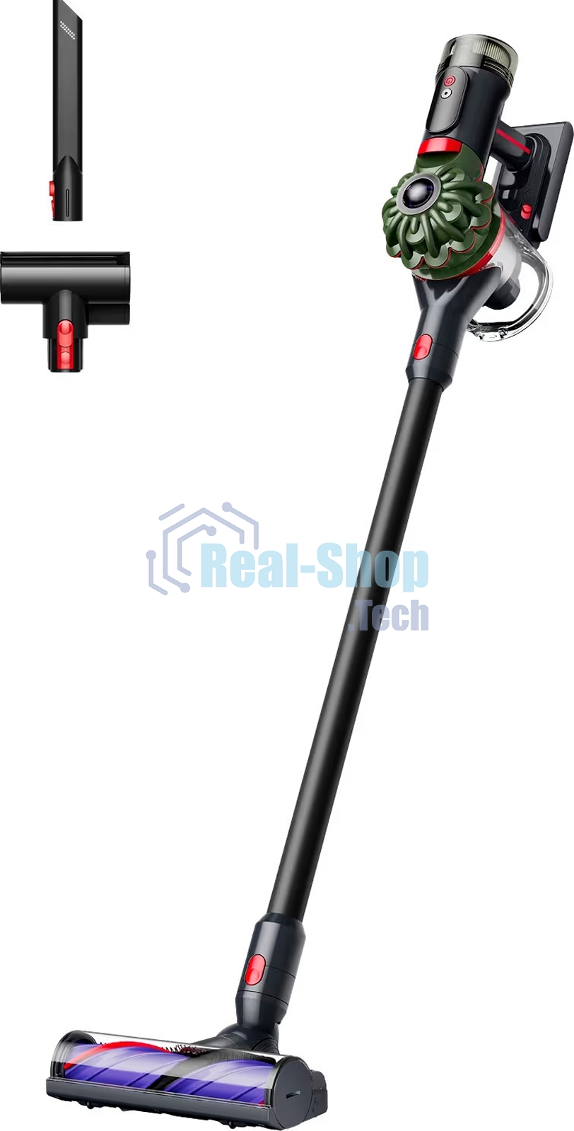 Пылесос вертикальный Dyson V8 New Cyclone Black Edition черный, питание от аккумулятора, 150 Вт, уборка сухая, пылесборник 0.54 л