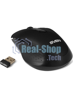 Мышь беспроводная SVEN RX-425W черный, 1600 dpi, радиоканал, USB, кнопки - 6