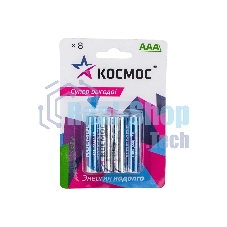 Элемент питания алкалиновый AAA/LR03 BP-8 (блист.8шт) Космос KOCLR03BL8