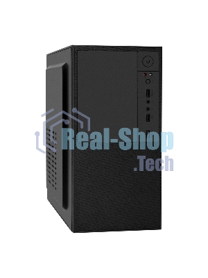 Компьютерный корпус Minitower ExeGate BAA-308U2-AAA400 (mATX, БП AAA400 с вент. 8см, 1хUSB+2хUSB 3.0, HD Audio, черный)