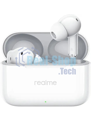 Наушники TWS Realme Buds T200 белый, внутриканальные, Bluetooth, до 30 ч