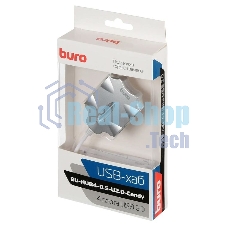 USB-концентратор Buro BU-HUB4-0.5-U2.0-Candy, USB 2.0, USB 4 порта, USB