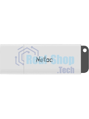 Флешка USB Netac U185 (NT03U185N-004G-20WH), 4Gb, USB 2.0, R/W 25/10, белый/серый