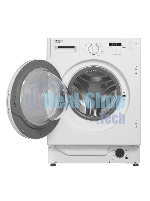 Стиральная машина встраиваемая HOMSair WMB148WH белый, загрузка фронтальная 8 кг, 1400 об/мин, класс A+++