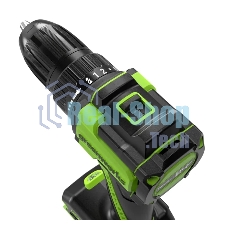 Дрель-шуруповерт GREENWORKS DD345, 24 В, 2 Ач, 45 Нм, бесщеточный