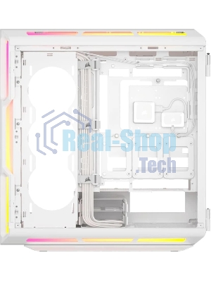 Компьютерный корпус без блока питания Case Corsair iCUE LINK 5000T LX RGB, Midi-Tower, TG, 3x120мм RGB, 4xUSB-A 3.2, 1xUSB 3.2 Type-C, E-ATX, ATX, mATX, mITX White
