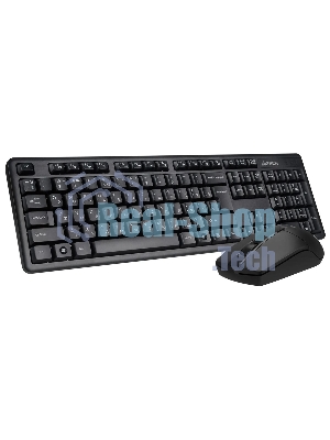 Комплект клавиатура+мышь A4Tech 3330N беспроводной, USB, 1200 DPI, чёрный