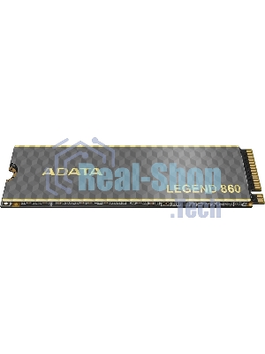 Накопитель SSD ADATA LEGEND 860, 1Tb, PCIe 4.0 x4, 2280, NVMe, R/W 6000/4000, с радиатором