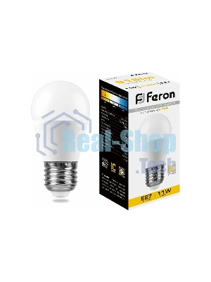 Лампа светодиодная Feron LB-750 11W 230V E27 2700K G45