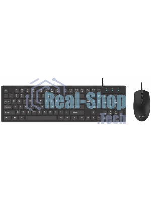 Комплект клавиатура+мышь Philips SPT6264 проводной, USB, 1200 DPI, чёрный