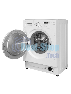 Стиральная машина встраиваемая HOMSair WMB148WH белый, загрузка фронтальная 8 кг, 1400 об/мин, класс A+++